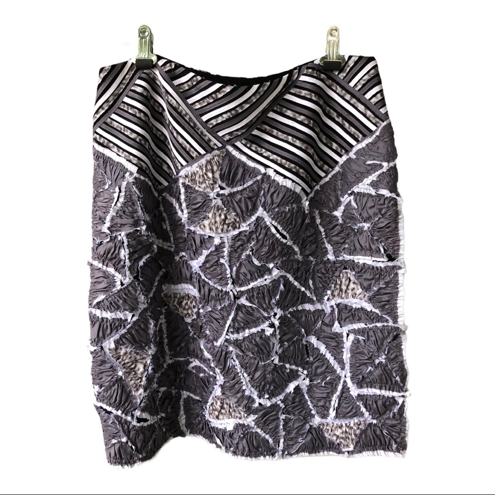 Kareer Koncept Textured Print Skirt